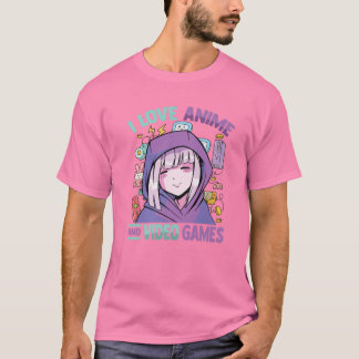I Liebe Anime and Video Games - Kawaii Blushing Ot T-Shirt