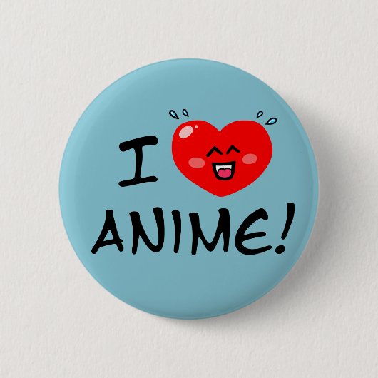 I Liebe Anime Button (Vorderseite)