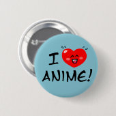 I Liebe Anime Button (Vorne & Hinten)