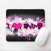 I Liebe Anime Mousepad (Mit Mouse)