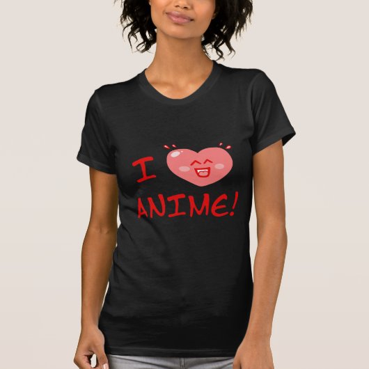 I Liebe Anime T-Shirt (Vorderseite)