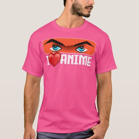 I Liebe Anime T-Shirt (Vorderseite)