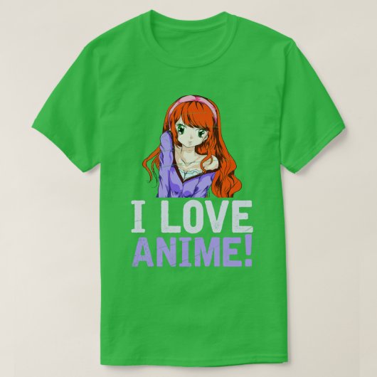 I Liebe Anime T-Shirt (Design vorne)