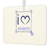 I Liebe animieren Autolufterfrischer (Links)