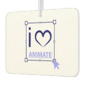 I Liebe animieren Autolufterfrischer (Links)
