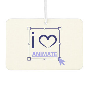 I Liebe animieren Autolufterfrischer