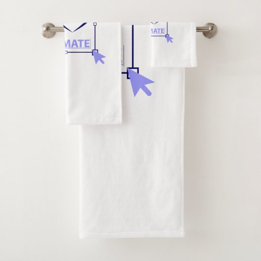 I Liebe animieren Badhandtuch Set (Insitu)