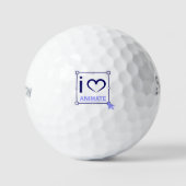 I Liebe animieren Golfball (Vorderseite)