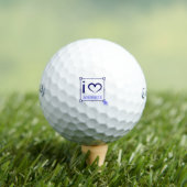 I Liebe animieren Golfball (Insitu T-Shirt)