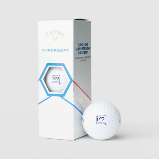 I Liebe animieren Golfball (Verpackung)