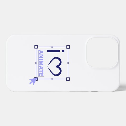 I Liebe animieren iPhone Hülle (Rückseite (Horizontal))