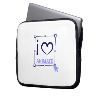 I Liebe animieren Laptopschutzhülle