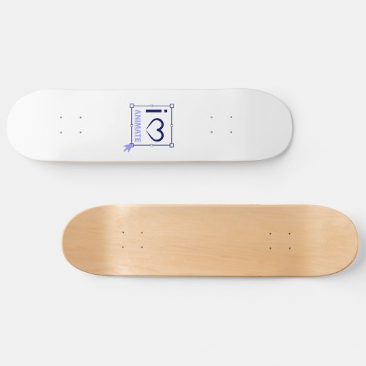 I Liebe animieren Skateboard (Horizontal)