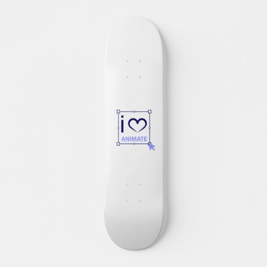 I Liebe animieren Skateboard (Vorne)
