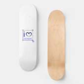 I Liebe animieren Skateboard (Vorderseite)