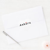 I Liebe Ankara Herz-Aufkleber (Umschlag)