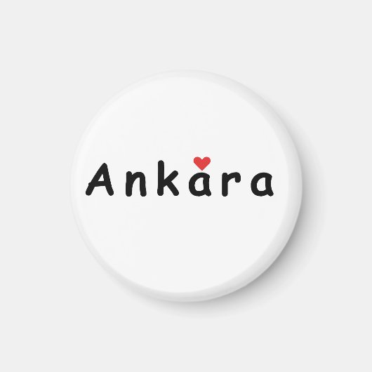 I Liebe Ankara Magnet (Vorne)