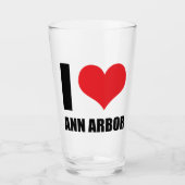 I Liebe Ann Arbor Glas (Vorderseite)