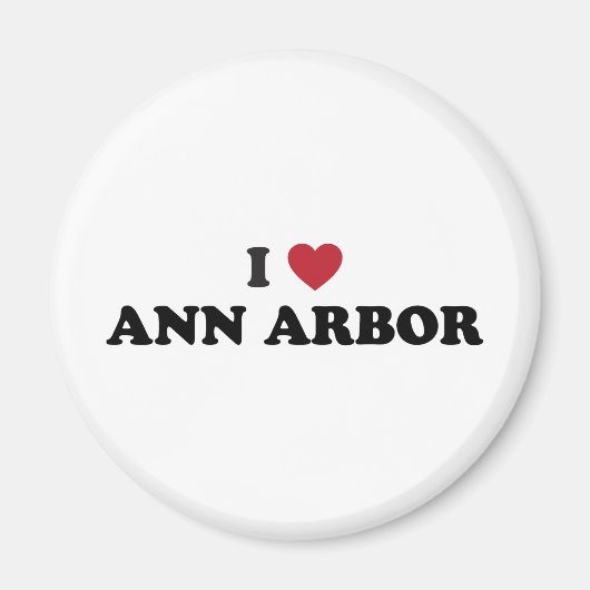I Liebe Ann Arbor Michigan Magnet (Vorne)