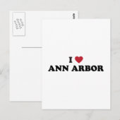 I Liebe Ann Arbor Michigan Postkarte (Vorne/Hinten)