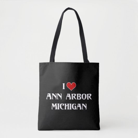 I Liebe Ann Arbor, Michigan Tasche (Vorderseite)