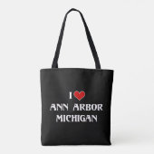 I Liebe Ann Arbor, Michigan Tasche (Rückseite)