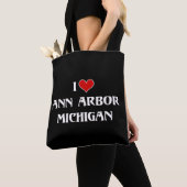 I Liebe Ann Arbor, Michigan Tasche (Von Nahem)