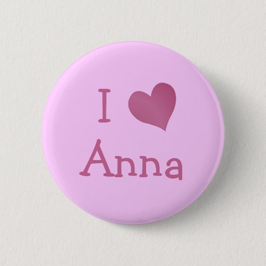 I Liebe Anna Button (Vorderseite)