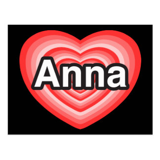 I Herz Anna Postkarten Zazzle.de