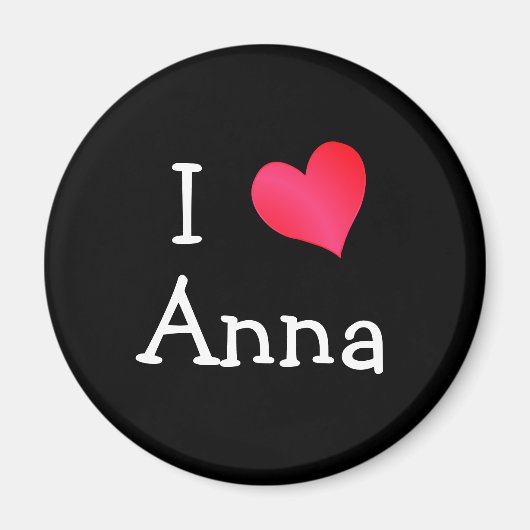 I Liebe Anna Magnet (Vorne)