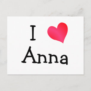 I Liebe Anna Postkarte