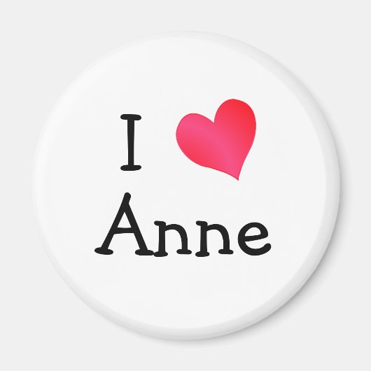 I Liebe Anne Magnet (Vorne)