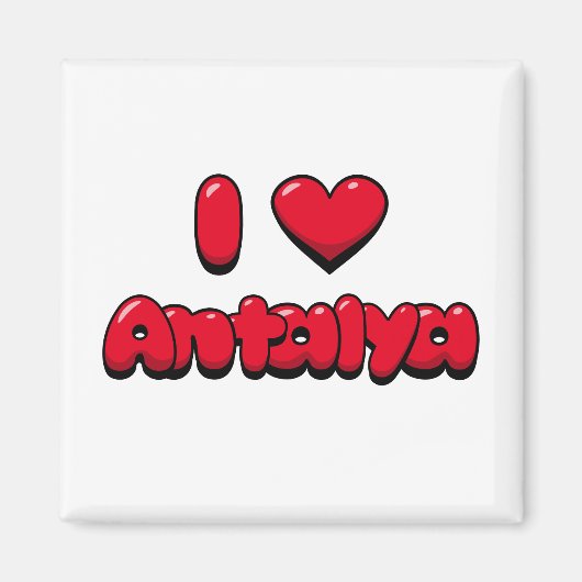 I Liebe Antalya Magnet (Vorne)