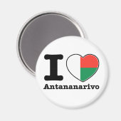 I Liebe Antananarivo Magnet (Vorderseite/Rückseite)
