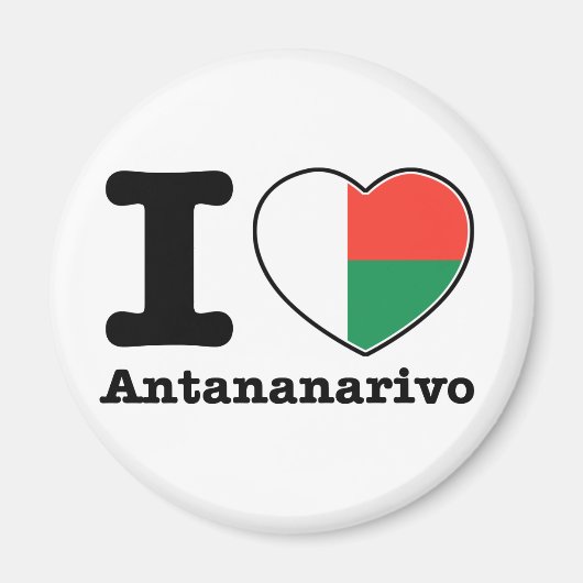 I Liebe Antananarivo Magnet (Vorne)