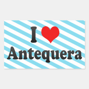 I Liebe Antequera, Spanien Rechteckiger Aufkleber