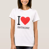 I Liebe Anthony T-Shirt (Vorderseite)
