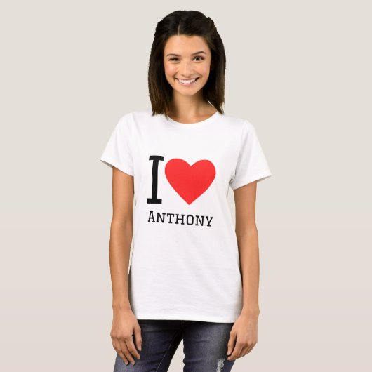 I Liebe Anthony T-Shirt (Vorne ganz)