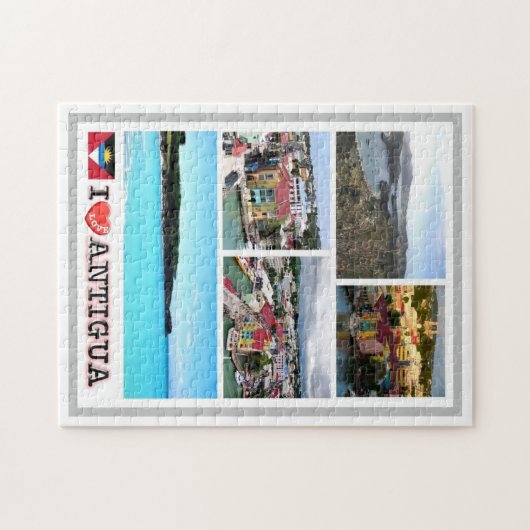 I LIEBE Antigua - Puzzle (Horizontal)