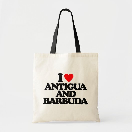 I LIEBE ANTIGUA UND BARBUDA TRAGETASCHE (Vorne)