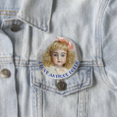 I Liebe Antique Dolls 3" Button-Button Button (Beispiel)