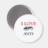 I Liebe Ants Magnet (Vorderseite/Rückseite)