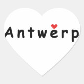 I Liebe Antwerpen Herz-Aufkleber (Vorderseite)