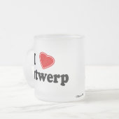 I Liebe Antwerpen Mattglastasse (Vorderseite Links)