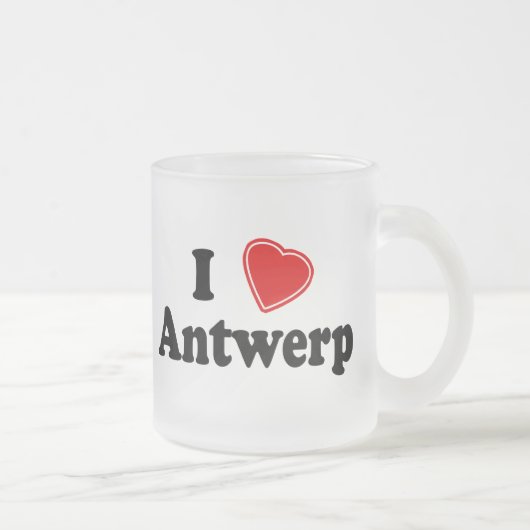 I Liebe Antwerpen Mattglastasse (Rechts)