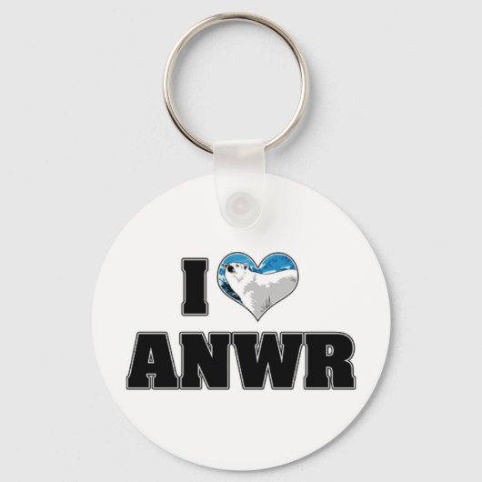 I Liebe ANWR Schlüsselanhänger (Vorderseite)