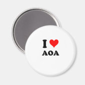 I Liebe Aoa Magnet (Vorderseite/Rückseite)