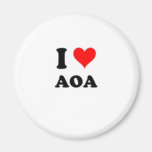 I Liebe Aoa Magnet (Vorne)