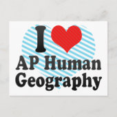 I Liebe AP Human Geography Postkarte (Vorderseite)