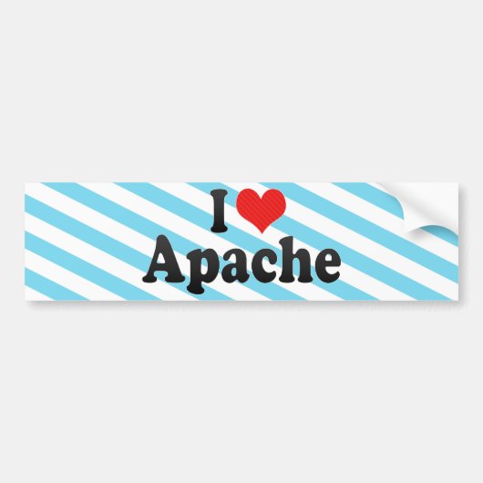 I Liebe Apache Autoaufkleber (Vorne)